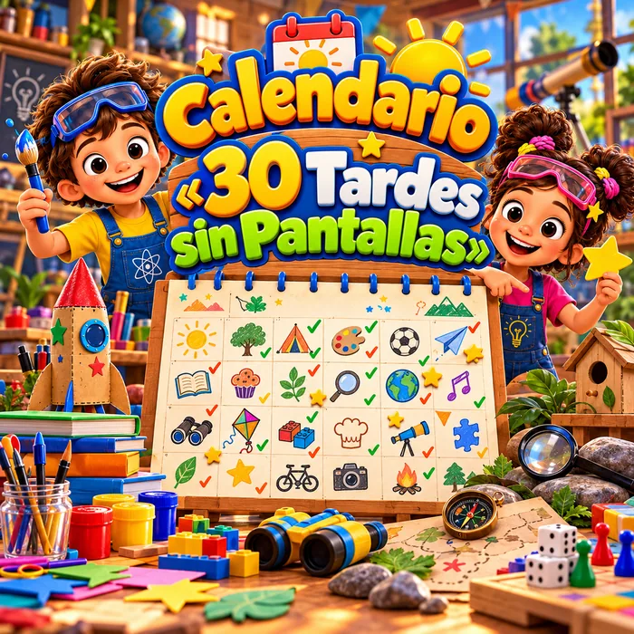 Bono 2: Calendario «30 Tardes sin Pantallas»