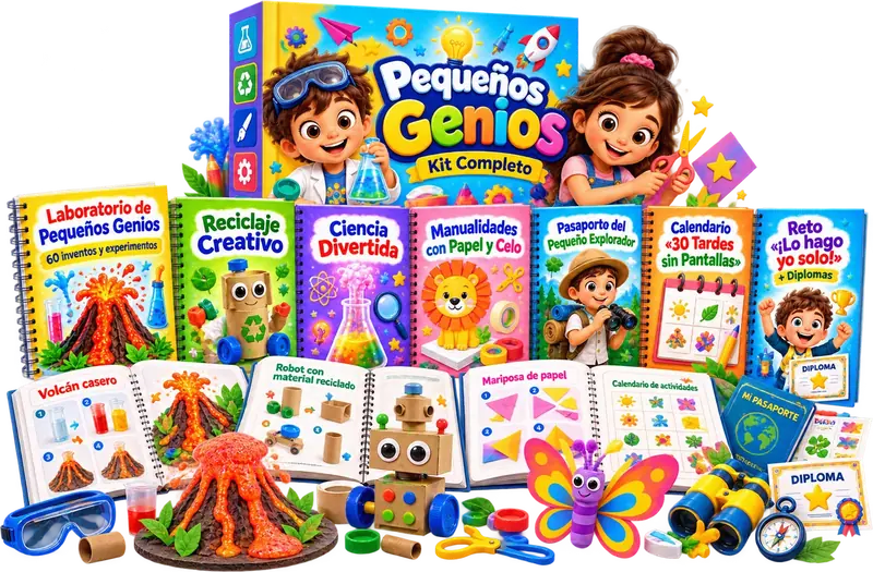 Pequeños Genios Completo: 4 kits y 3 bonos